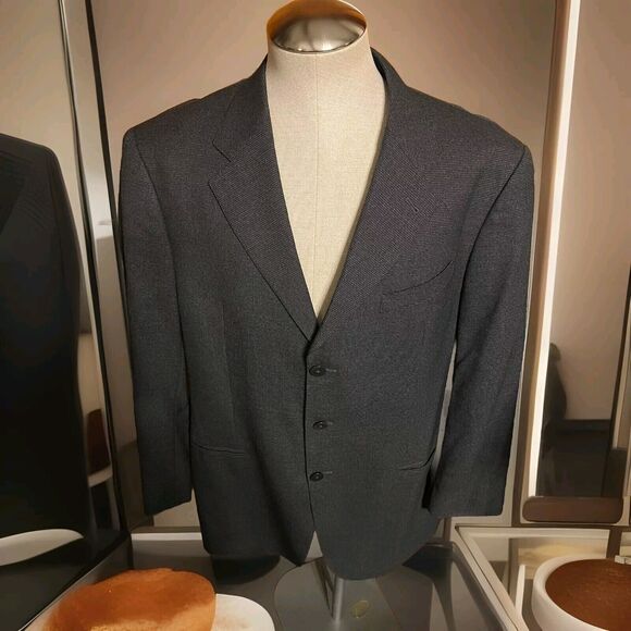 Armani Collezioni 3bt Gray Blazer 44 R